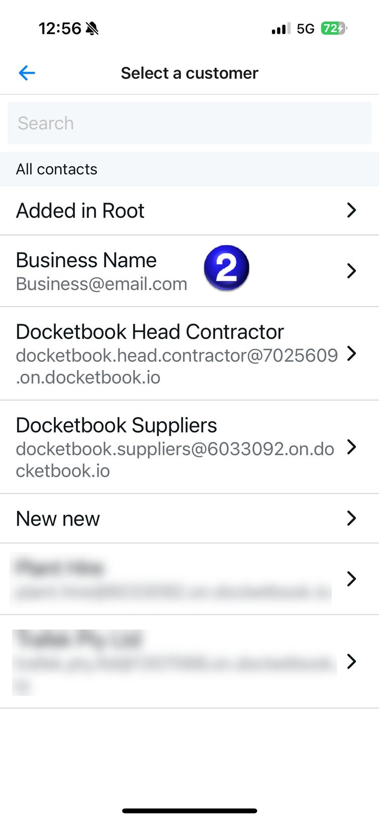 Docket App Image Create a new Docket in Docketbook - Site Dockets App
