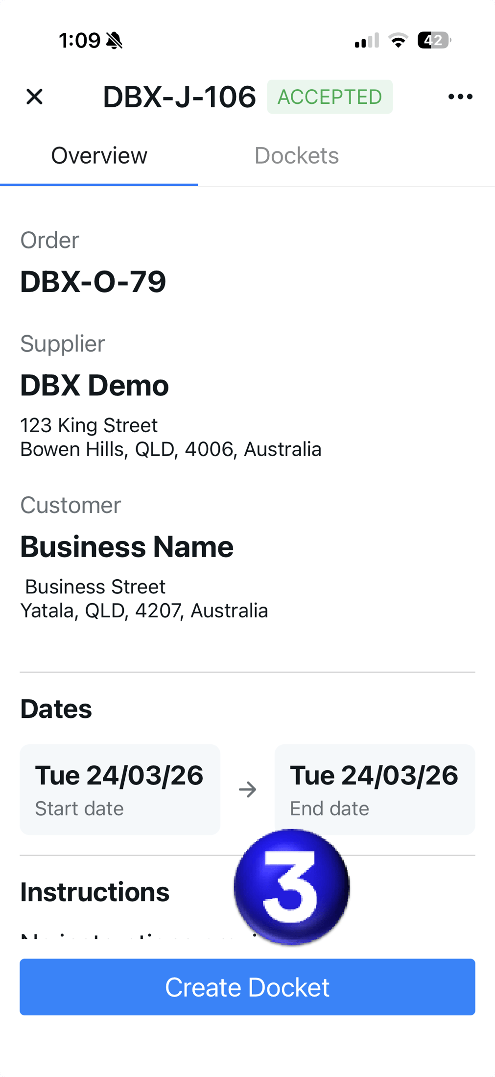 Receiving, Accepting & Creating a Docket from a Job - Docketbook App