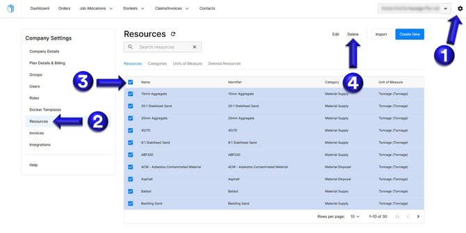 Delete Resources