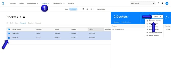 Download Multiple Dockets