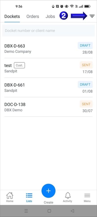 SelectFilterIconInLists