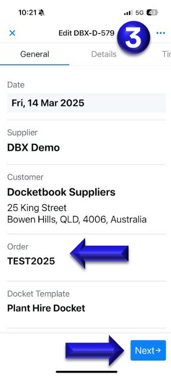 Create & Send a Docket from an Order - Docketbook App